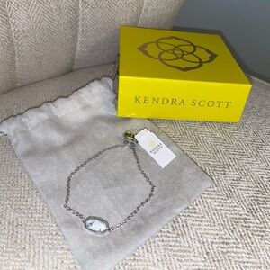 Kendra Scott Elaina silver adjustable chain bracelet
